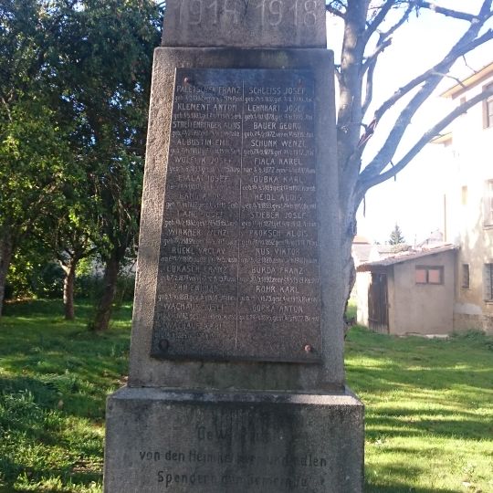 Pomník padlým v Bezvěrově