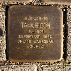 Stolperstein dedicated to Tana Bloch
