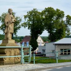 Statue of John of Nepomuk by the bridge over the Radbuza in Horšovský Týn