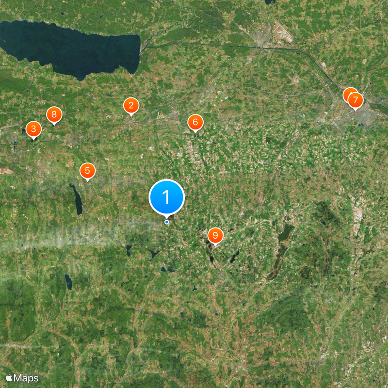 Contea di Madison Mappa