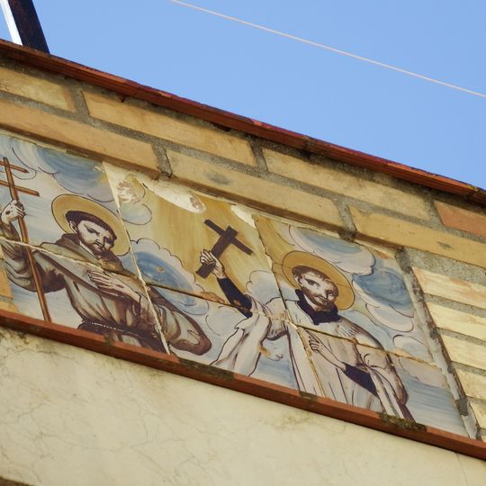 Retablo cerámico de San Francisco Javier y San Francisco de Asís