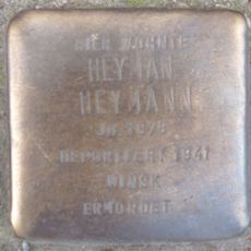 Stolperstein dedicated to Heyman Heymann