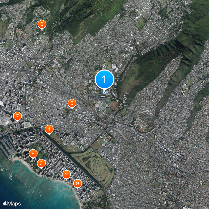 University of Hawaiʻi System Map