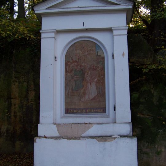 1. zastavení křížové cesty na Petříně