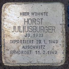Stolperstein en memoria de Horst Juliusburger