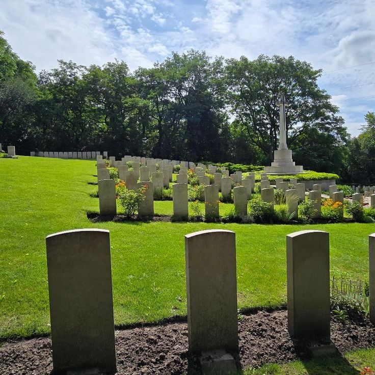 The cemetery of Soviet soldiers