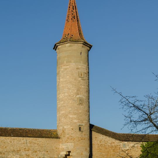 Wachturm Friedrich-Hörner-Weg 2; Spitalgasse 15 in Rothenburg ob der Tauber
