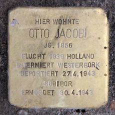 Stolperstein en memoria de Otto Jacobi