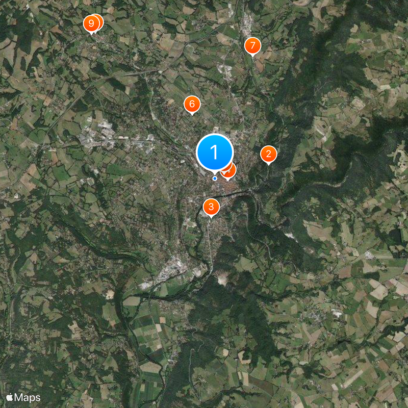 Villefranche-de-Rouergue Carte