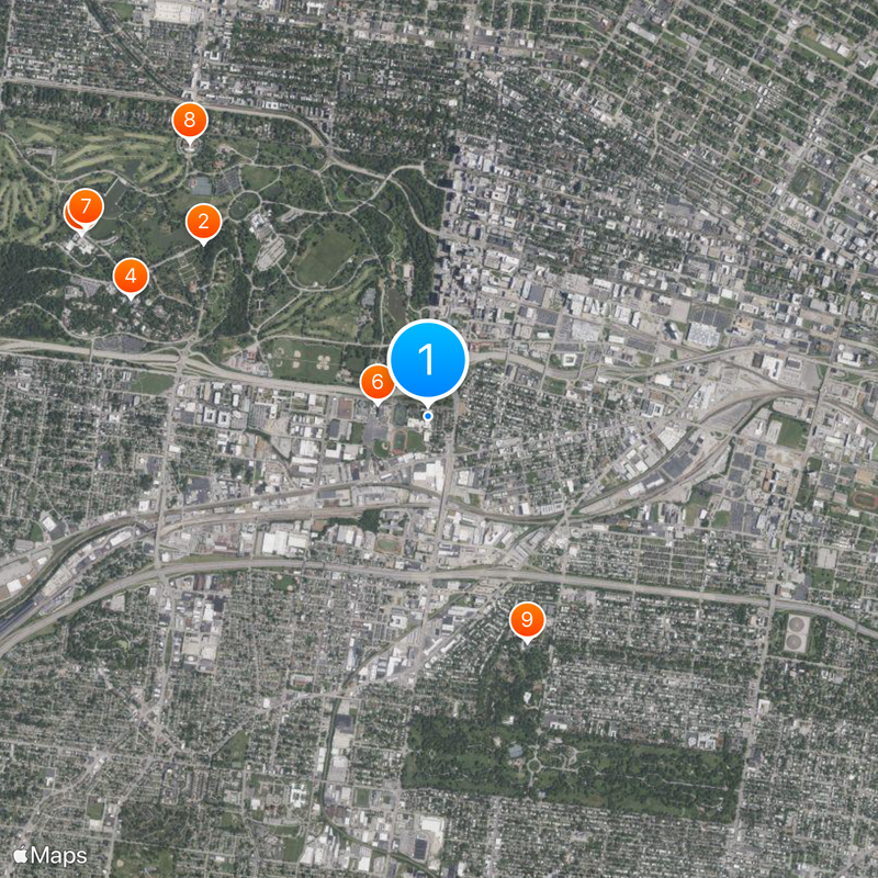 St. Louis University High School Map