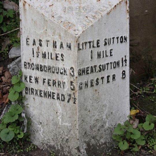 Milepost, N of Childer Thornton