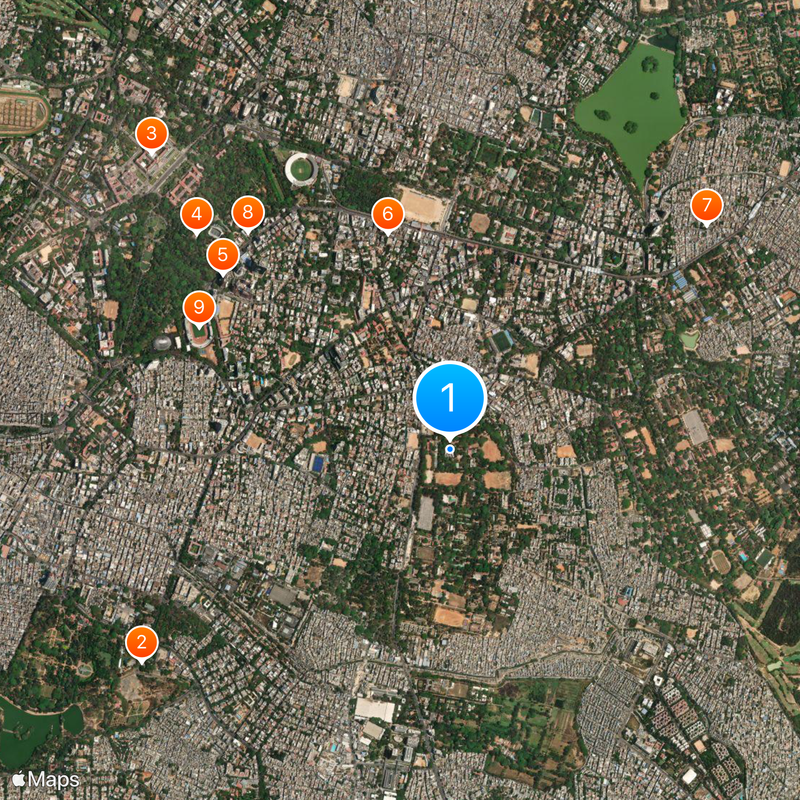 Bangalore Military School Map