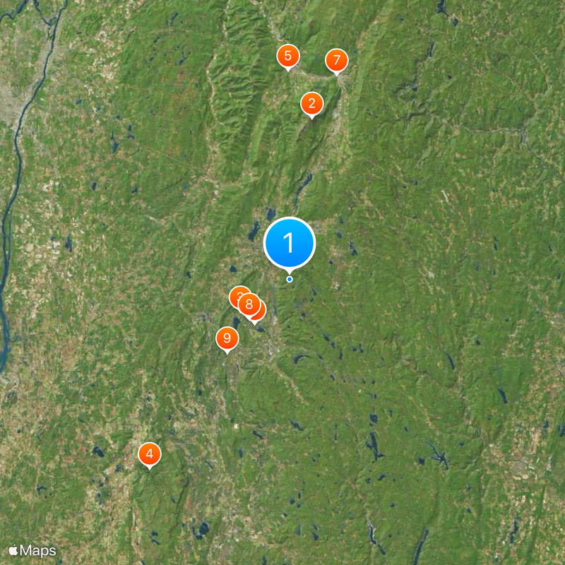 Berkshire County Kaart