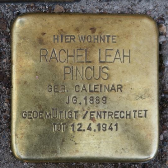 Stolperstein à la mémoire de Rachel Leah Pincus