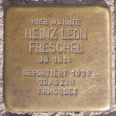 Stolperstein en memoria de Heinz Leon Freschel