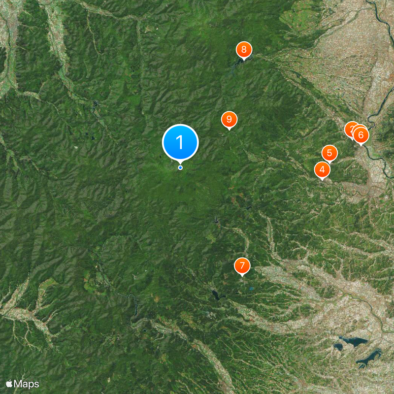 Mount Kurikoma Map