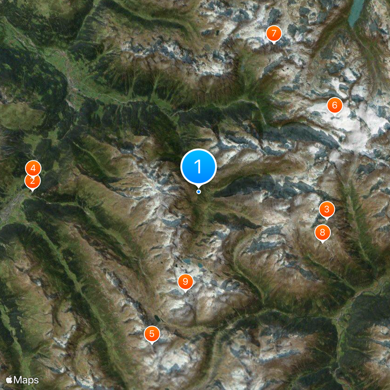Vereina Tunnel Map