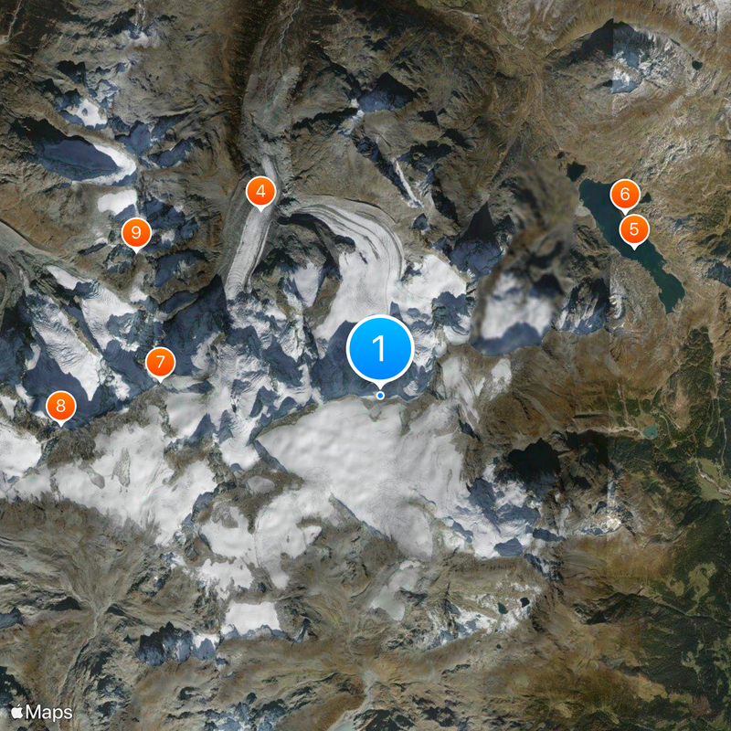 Piz Palü Mapa