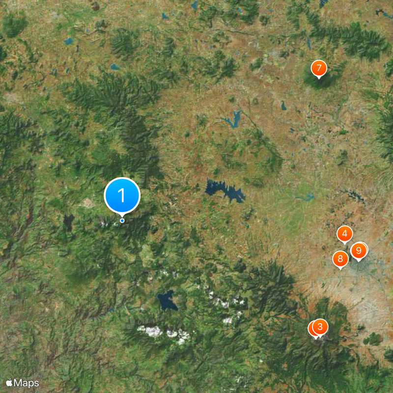 Monarch Butterfly Biosphere Reserve Map