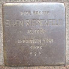 Stolperstein dedicated to Ellen Riesenfeld