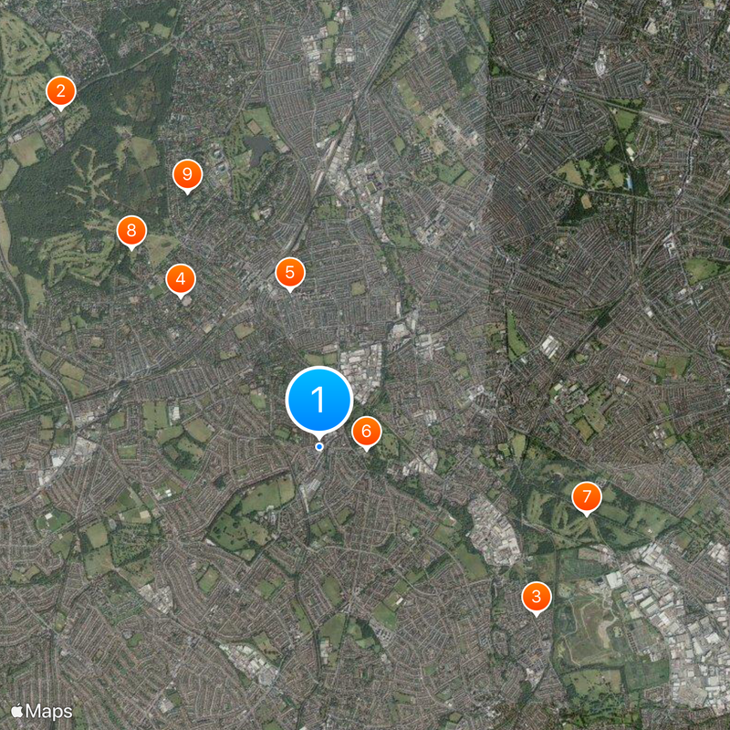 London Borough of Merton Karte