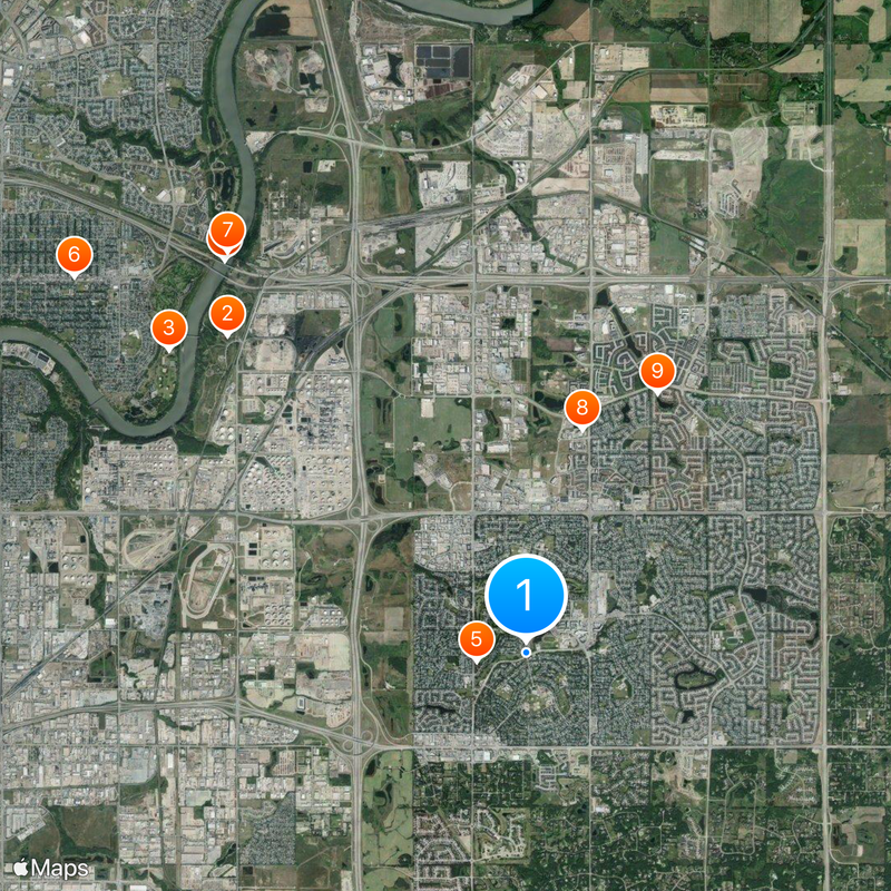 Sherwood Park Map