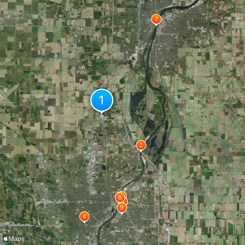Saginaw Valley State University Map