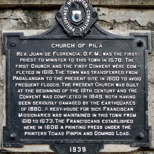 Church of Pila historical marker