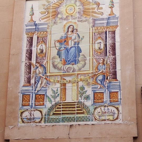 Retablo cerámico de Nuestra Señora de la Consolación