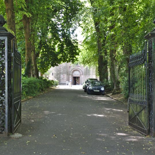 Gates and piers to St Oswald's Church, Ashton-in-Makerfield