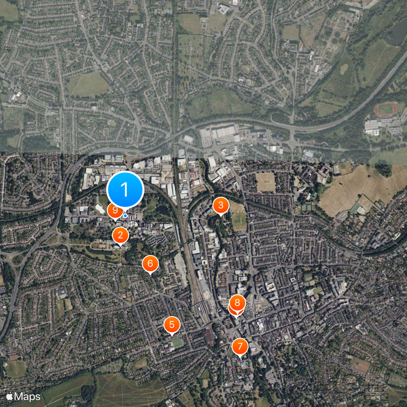 University of Surrey Map