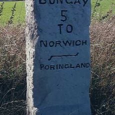 Milestone, c.140yds S of Dawn House, Norwich Road