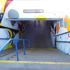 Underpass of Praha-Kyje train station