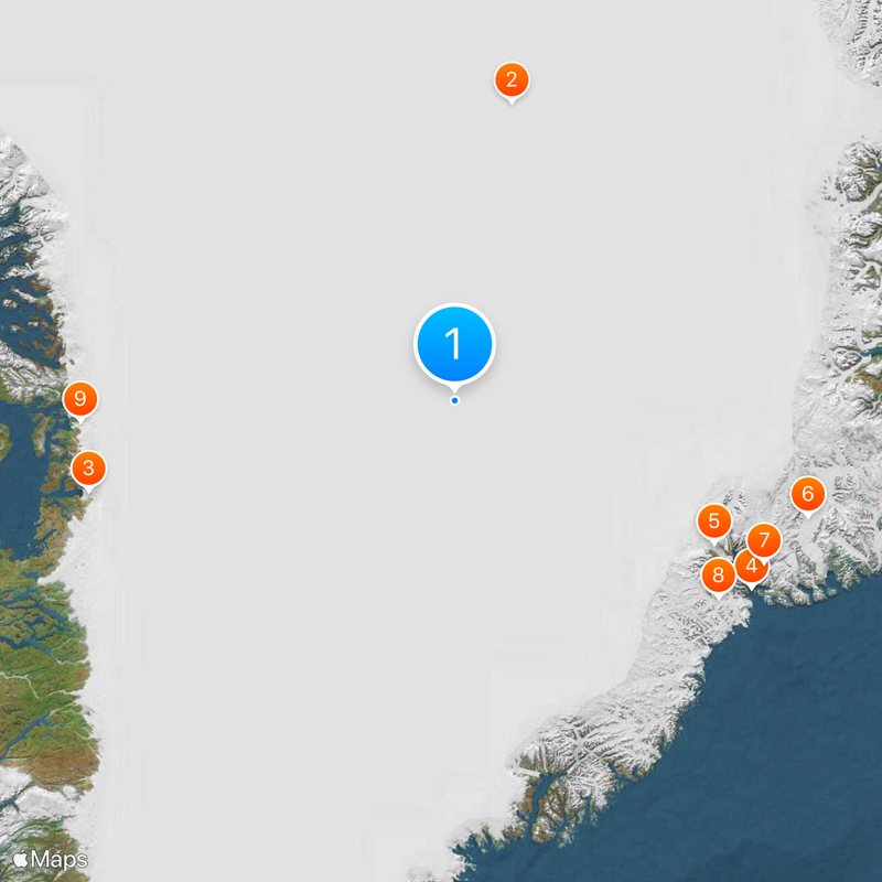 Geography of Greenland Map