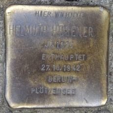Stolperstein dedicated to Helmuth Hübener