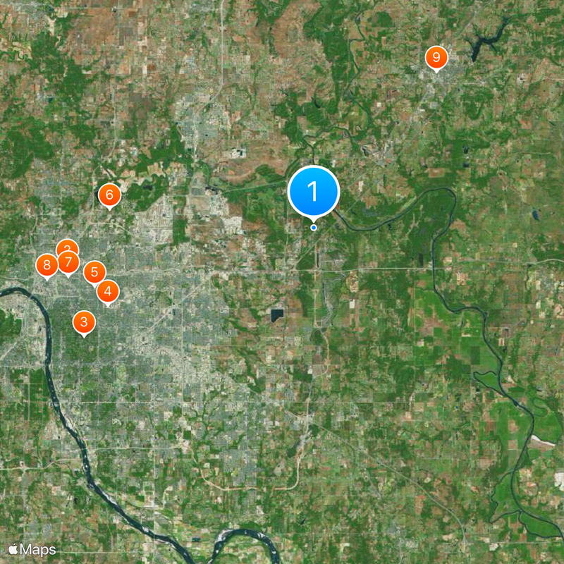 Blue Whale of Catoosa Karte