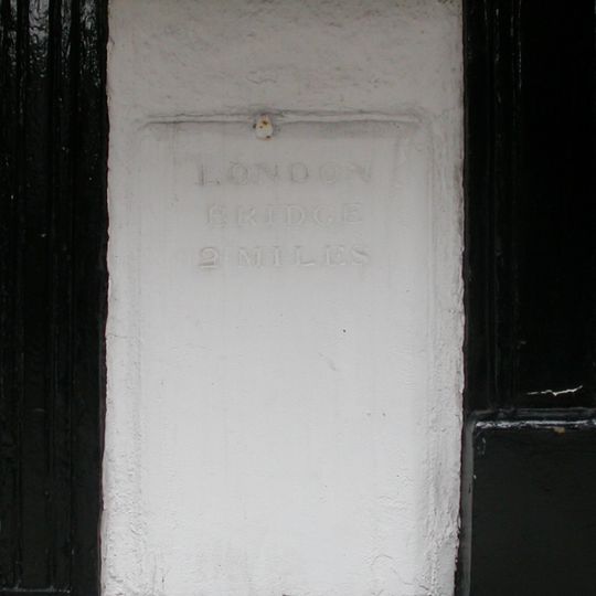 Milestone, Rotherhithe Street, opp jcn St Marychurch Street