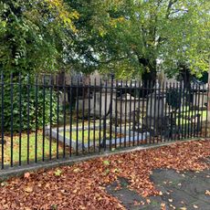 Churchyard Wall And Railings And Parish Room Of Christ Church