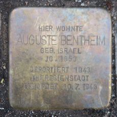 Stolperstein dedicated to Auguste Bentheim