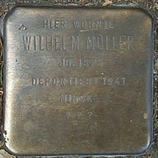 Stolperstein dedicated to Wilhelm Müller