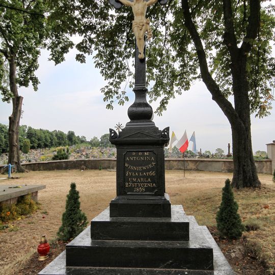 Churchyard of All Saints church in Brzeziny