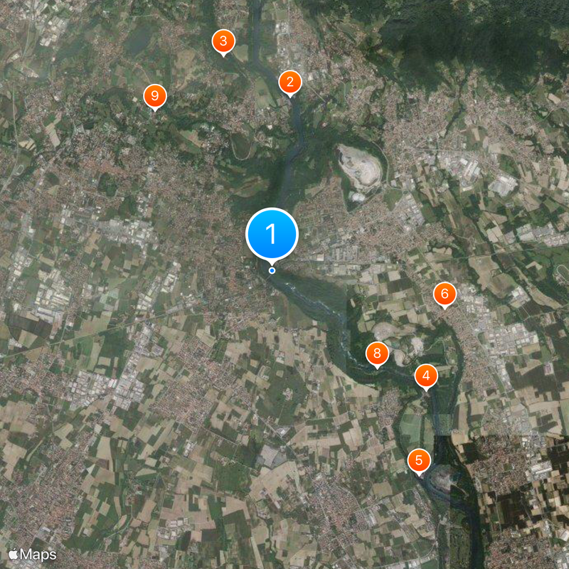 Ponte San Michele Map