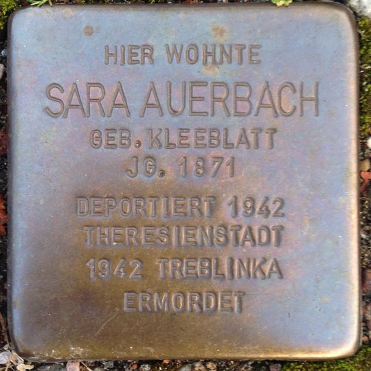 Stolperstein für Sara Auerbach