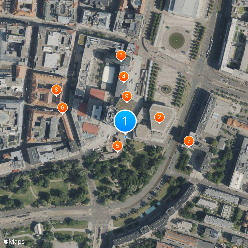 City-Hochhaus Leipzig Carte