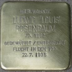 Stolperstein à la mémoire de Ludwig Rosenbaum