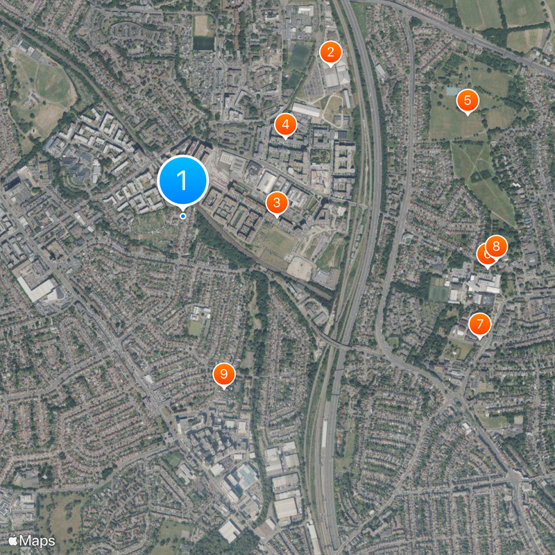 Colindale Map