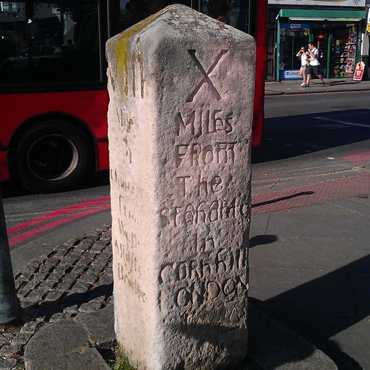 Milestone At Junction With Sheen Lane
