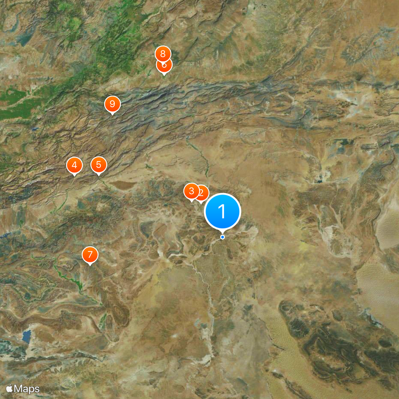 Kem Kem Beds Map