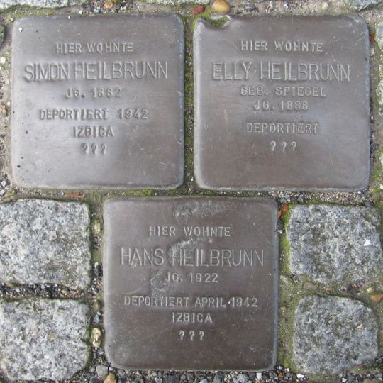 Stolperstein en memoria de Hans Heilbrunn