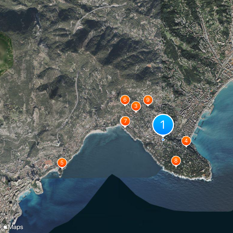 Roquebrune-Cap-Martin Kaart